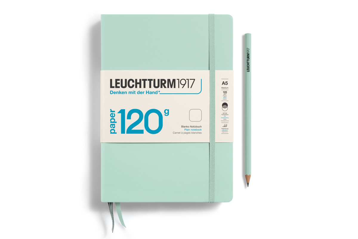 LEUCHTTURM1917 120g Edition Notebook Plain A5 Mint Green